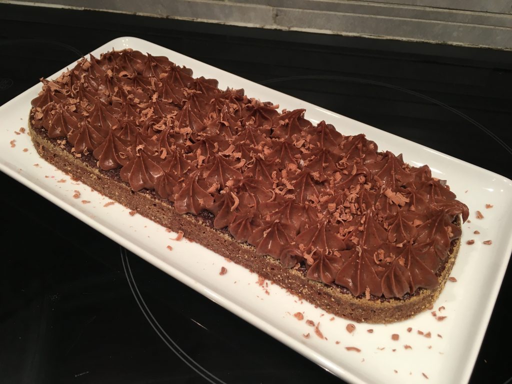 Kladdkaka med pepparkaksfrosting