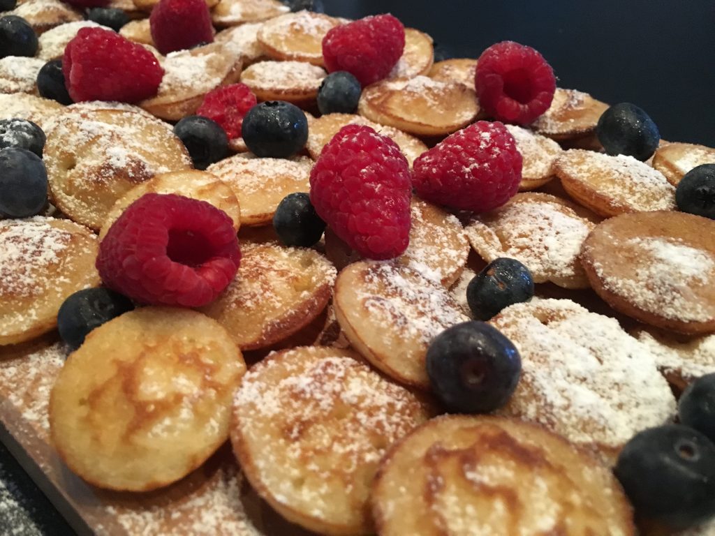 Poffertjes, holländska minipannkakor